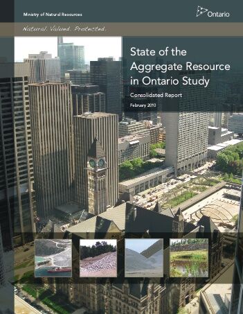 Cover image of State of Aggregate Resources in Ontario study